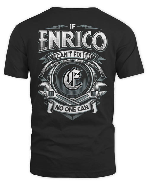 ENRICO AP81-K4-626 - Personalized Ahmed Quote Apparel “If Ahmed Can't Fix It, No One Can” - Unisex Standard T-Shirt - Black