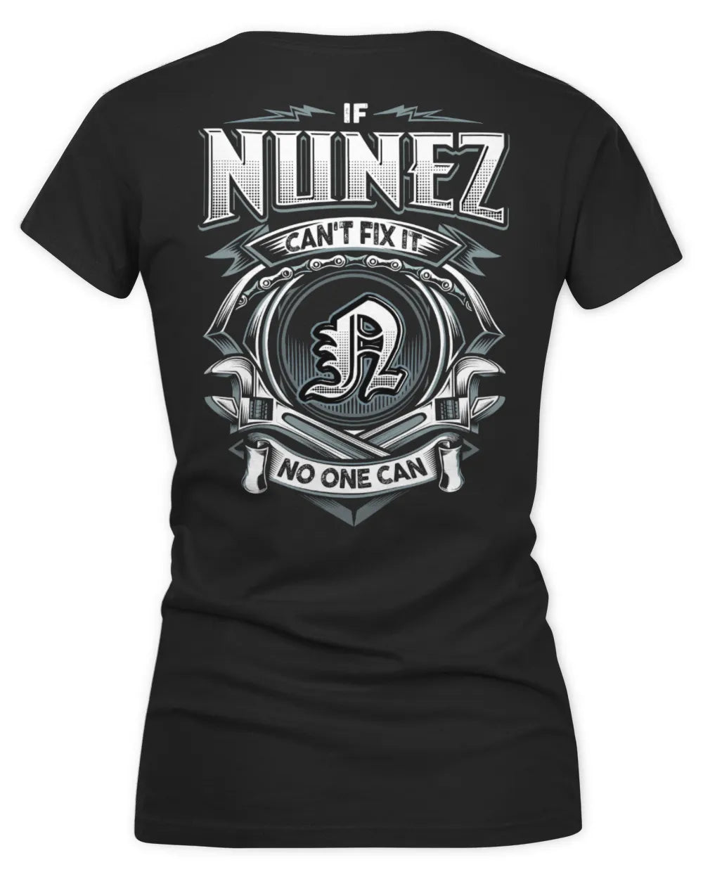 NUNEZ AP81-K4-626 - Personalized Ahmed Quote Apparel “If Ahmed Can't Fix It, No One Can” - Women's V-Neck T-Shirt - Black