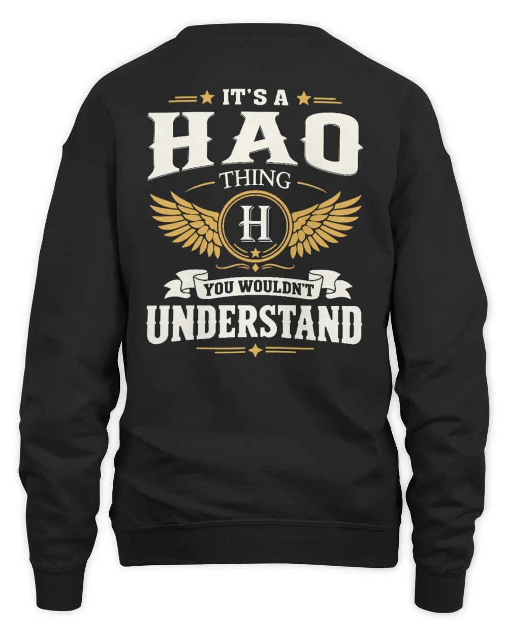 HAO KT06-M008 It’s a [NAME] Thing – You Wouldn’t Understand | Personalized Vintage T-Shirt - Unisex Sweatshirt - Black