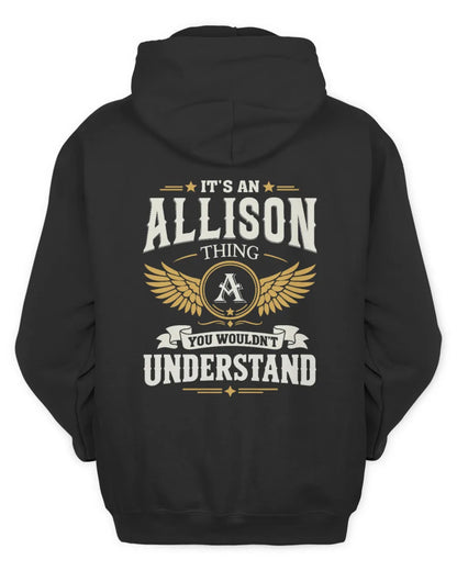 ALLISON KT06-M008 It’s a [NAME] Thing – You Wouldn’t Understand | Personalized Vintage T-Shirt - Unisex Hoodie - Black
