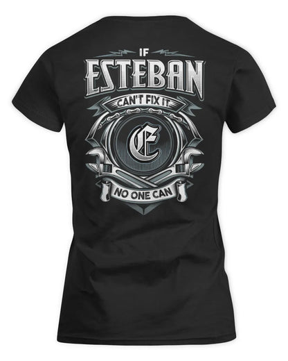 ESTEBAN AP81-K4-626 - Personalized Ahmed Quote Apparel “If Ahmed Can't Fix It, No One Can” - Women's Standard T-Shirt - Black