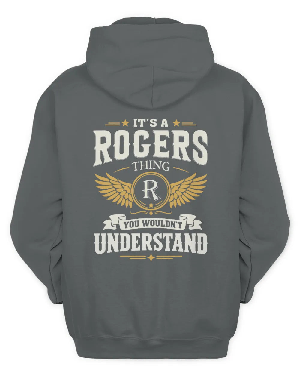 ROGERS KT06-M008 It’s a [NAME] Thing – You Wouldn’t Understand | Personalized Vintage T-Shirt - Unisex Hoodie - Charcoal