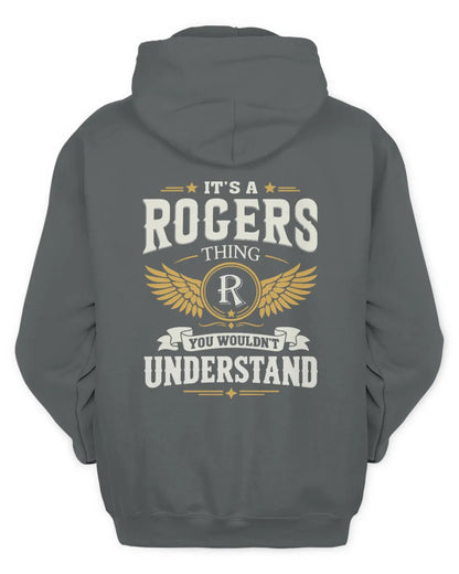 ROGERS KT06-M008 It’s a [NAME] Thing – You Wouldn’t Understand | Personalized Vintage T-Shirt - Unisex Hoodie - Charcoal