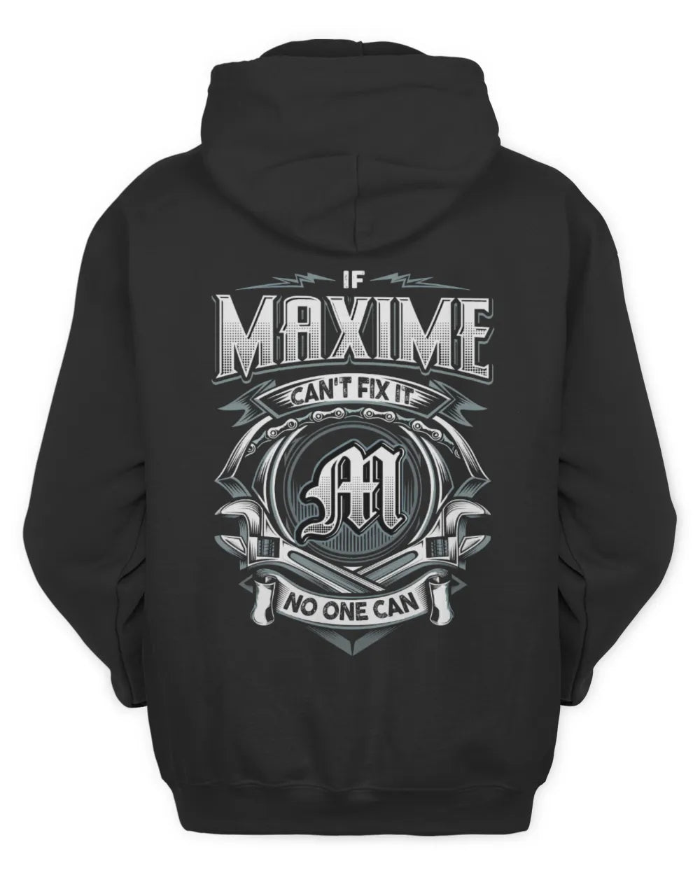 MAXIME AP81-K4-626 - Personalized Ahmed Quote Apparel “If Ahmed Can't Fix It, No One Can” - Unisex Hoodie - Black