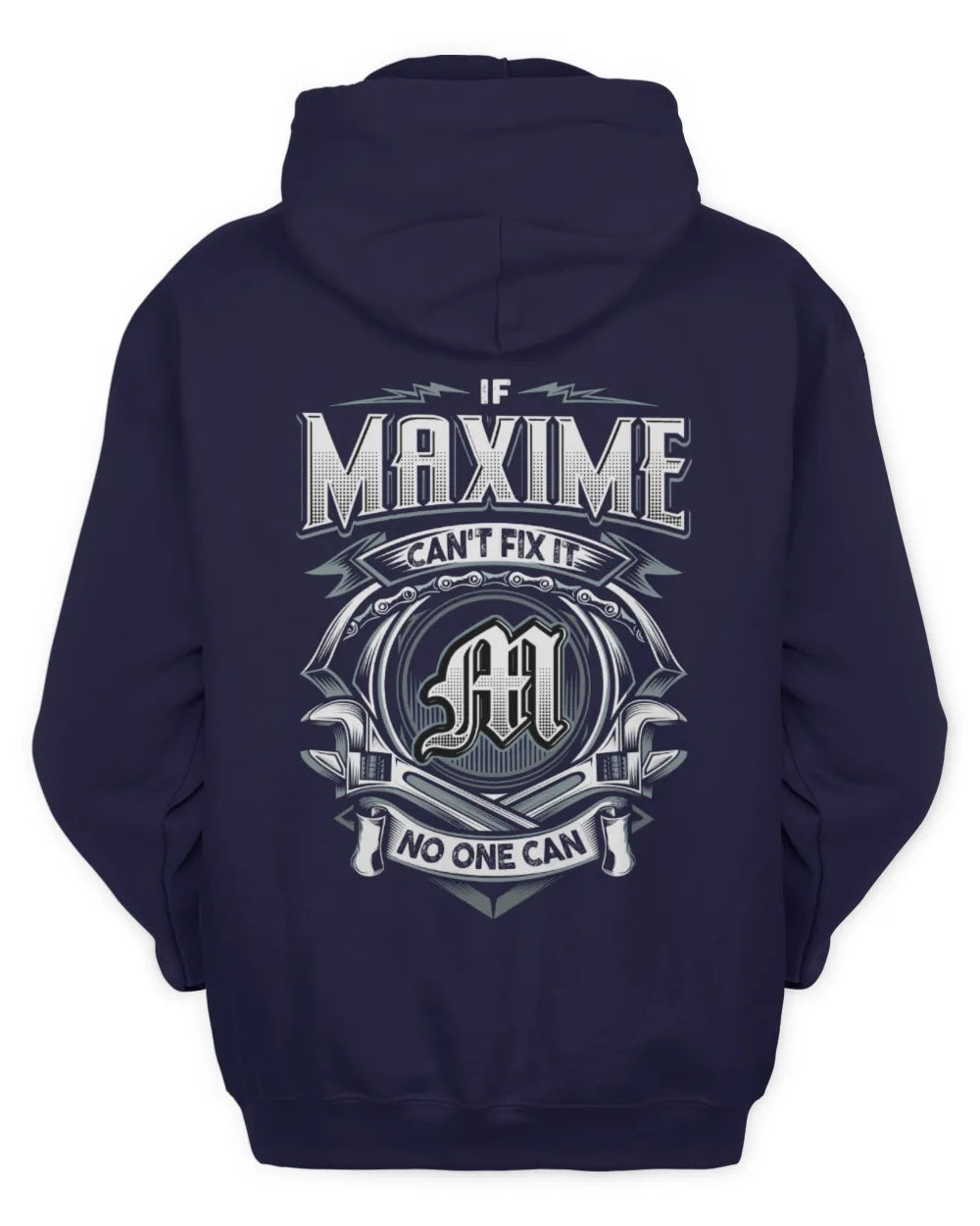 MAXIME AP81-K4-626 - Personalized Ahmed Quote Apparel “If Ahmed Can't Fix It, No One Can” - Unisex Hoodie - Navy