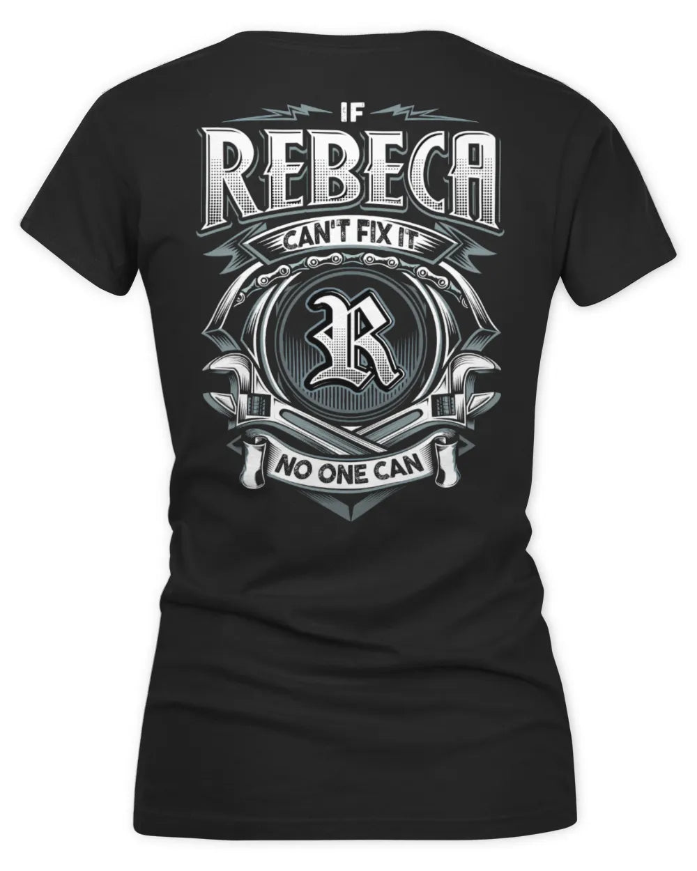REBECA AP81-K4-626 - Personalized Ahmed Quote Apparel “If Ahmed Can't Fix It, No One Can” - Women's V-Neck T-Shirt - Black