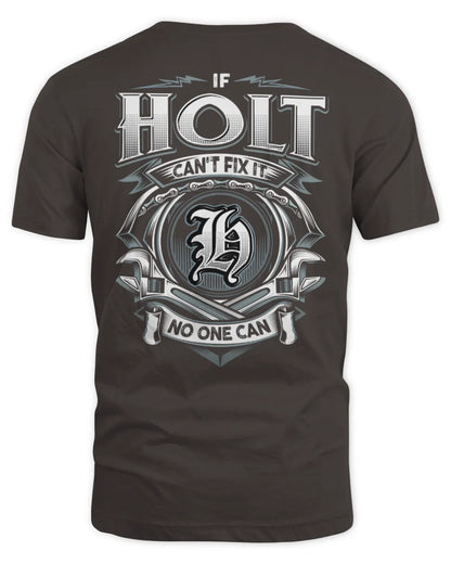 HOLT AP81-K4-626 - Personalized Ahmed Quote Apparel “If Ahmed Can't Fix It, No One Can” - Unisex Standard T-Shirt - Dark Chocolate
