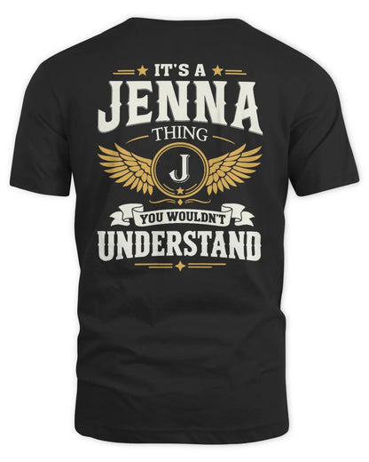 JENNA KT06-M008 It’s a [NAME] Thing – You Wouldn’t Understand | Personalized Vintage T-Shirt - Unisex Standard T-Shirt - Black