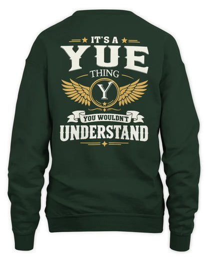 YUE KT06-M008 It’s a [NAME] Thing – You Wouldn’t Understand | Personalized Vintage T-Shirt - Unisex Sweatshirt - Forest Green