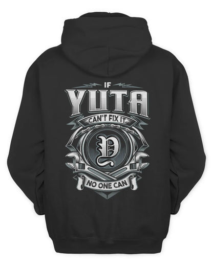 YUTA AP81-K4-626 - Personalized Ahmed Quote Apparel “If Ahmed Can't Fix It, No One Can” - Unisex Hoodie - Black