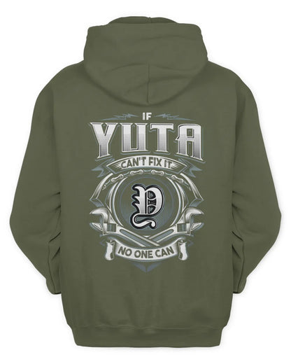 YUTA AP81-K4-626 - Personalized Ahmed Quote Apparel “If Ahmed Can't Fix It, No One Can” - Unisex Hoodie - Military Green