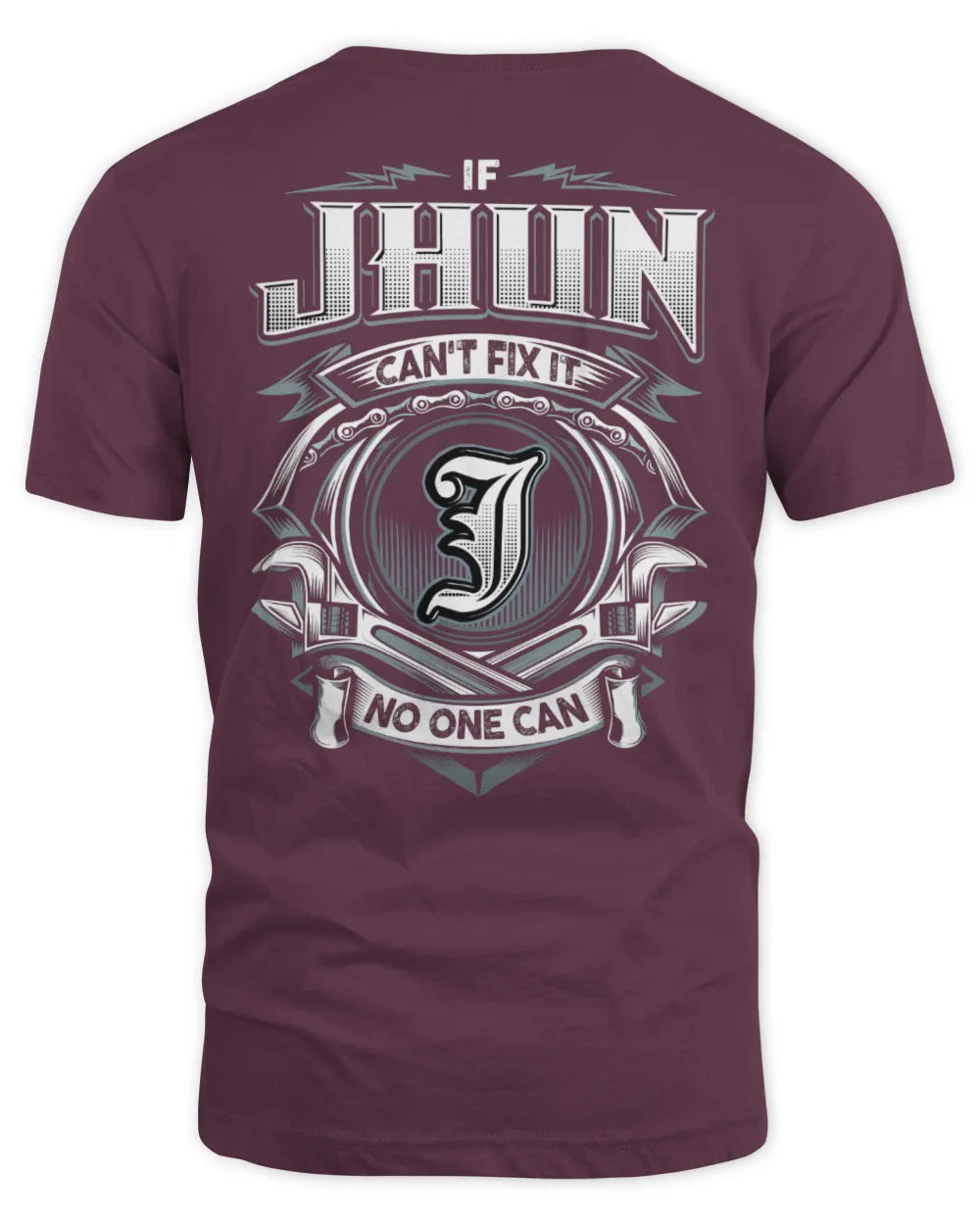 JHUN AP81-K4-626 - Personalized Ahmed Quote Apparel “If Ahmed Can't Fix It, No One Can” - Unisex Standard T-Shirt - Maroon
