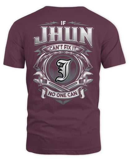 JHUN AP81-K4-626 - Personalized Ahmed Quote Apparel “If Ahmed Can't Fix It, No One Can” - Unisex Standard T-Shirt - Maroon