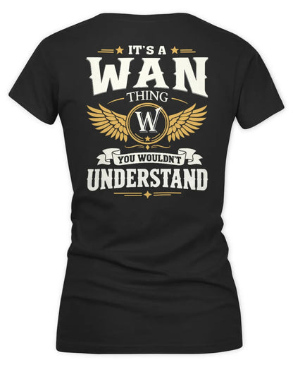 WAN KT06-M008 It’s a [NAME] Thing – You Wouldn’t Understand | Personalized Vintage T-Shirt - Women's V-Neck T-Shirt - Black