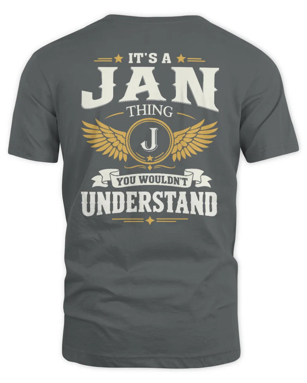 JAN KT06-M008 It’s a [NAME] Thing – You Wouldn’t Understand | Personalized Vintage T-Shirt - Unisex Standard T-Shirt - Charcoal