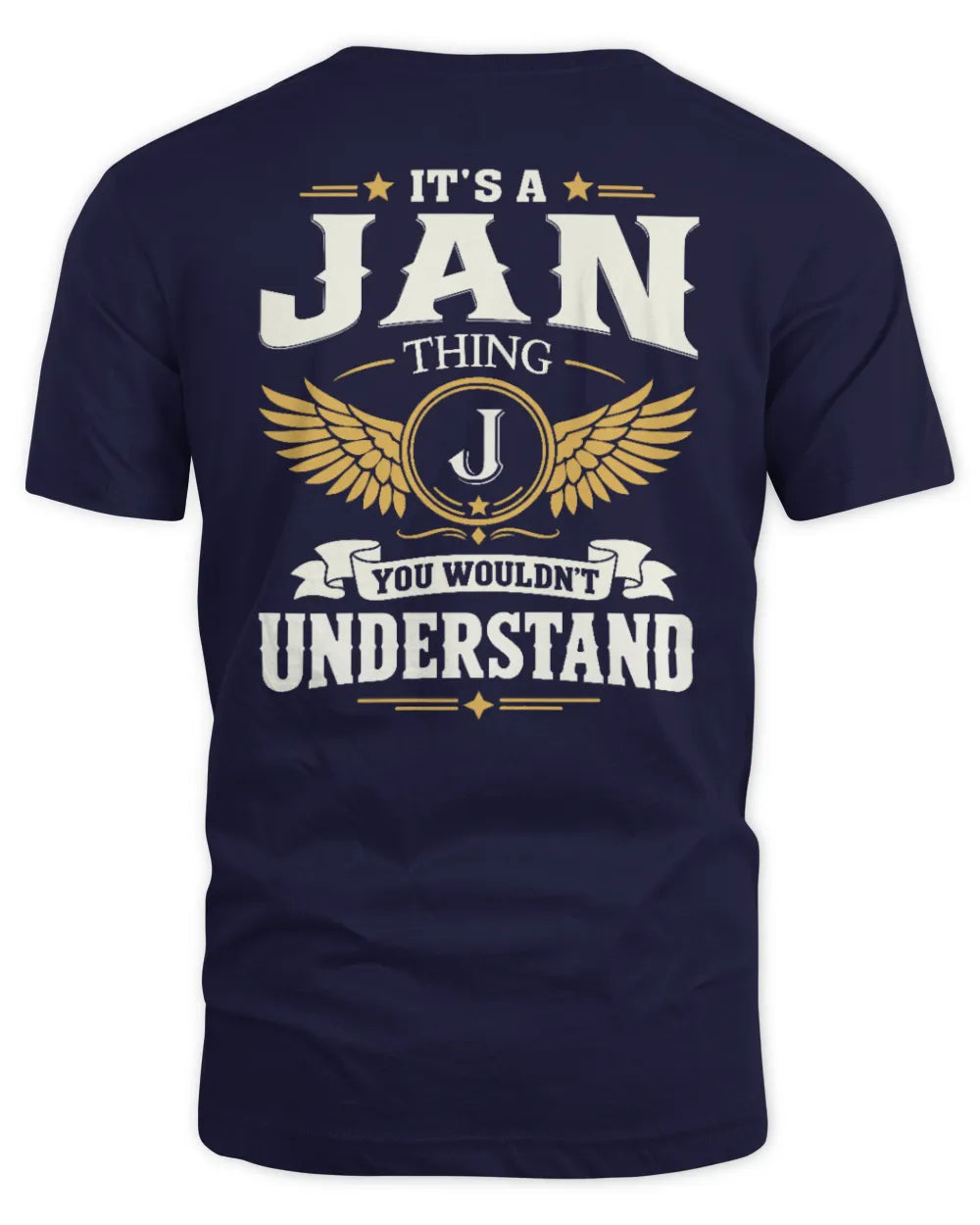 JAN KT06-M008 It’s a [NAME] Thing – You Wouldn’t Understand | Personalized Vintage T-Shirt - Unisex Standard T-Shirt - Navy