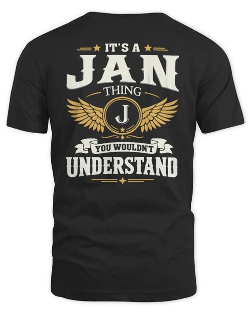 JAN KT06-M008 It’s a [NAME] Thing – You Wouldn’t Understand | Personalized Vintage T-Shirt - Unisex Standard T-Shirt - Black