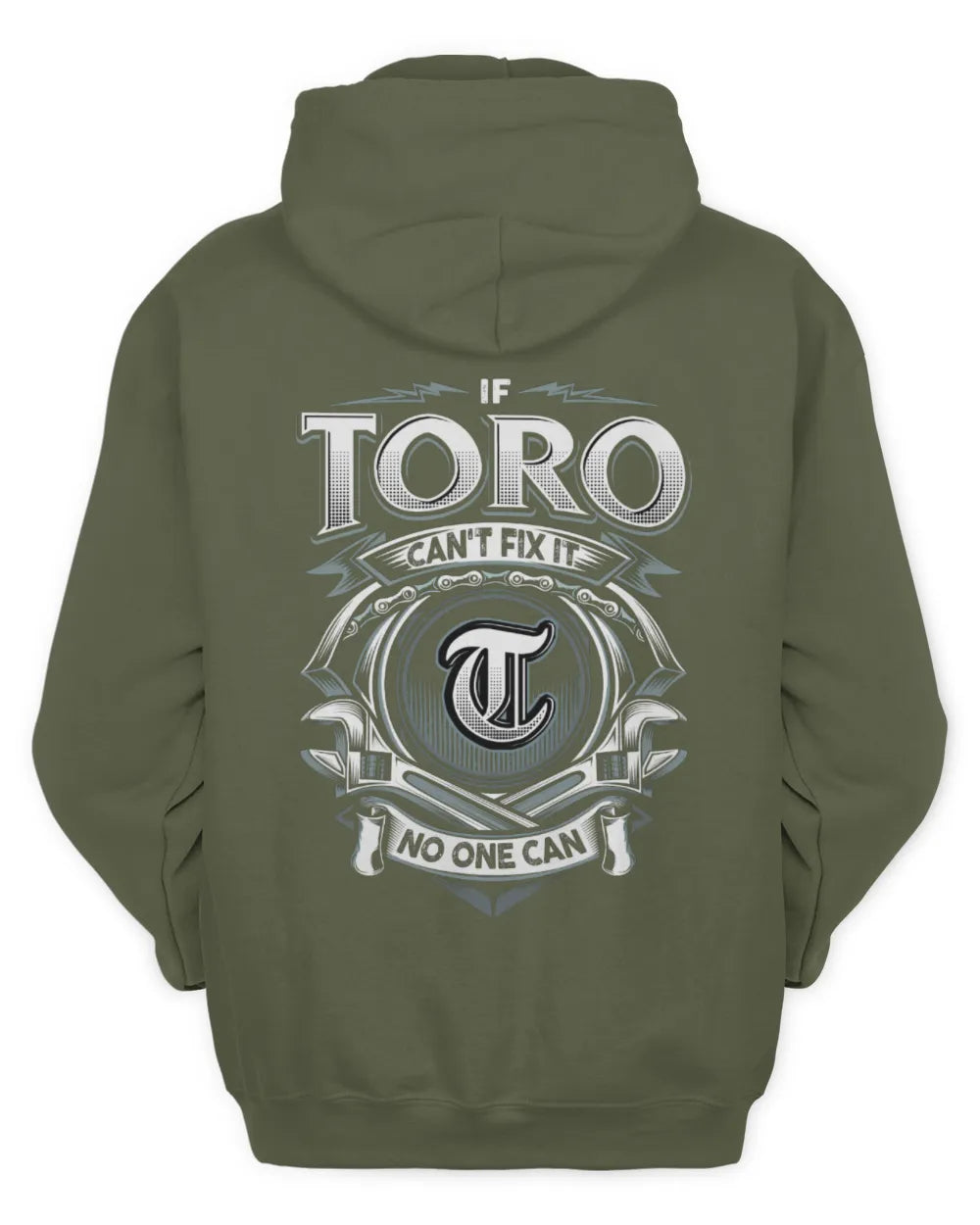 TORO AP81-K4-626 - Personalized Ahmed Quote Apparel “If Ahmed Can't Fix It, No One Can” - Unisex Hoodie - Military Green