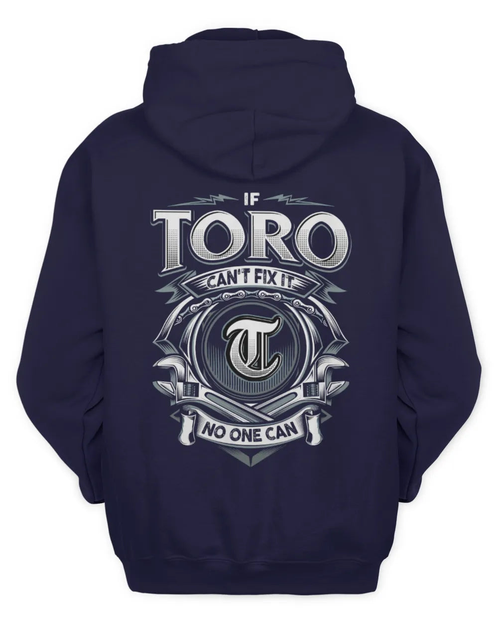 TORO AP81-K4-626 - Personalized Ahmed Quote Apparel “If Ahmed Can't Fix It, No One Can” - Unisex Hoodie - Navy