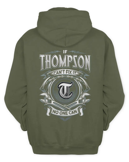 THOMPSON AP81-K4-626 - Personalized Ahmed Quote Apparel “If Ahmed Can't Fix It, No One Can” - Unisex Hoodie - Military Green