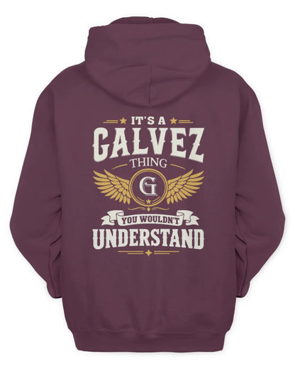 GALVEZ KT06-M008 It’s a [NAME] Thing – You Wouldn’t Understand | Personalized Vintage T-Shirt - Unisex Hoodie - Maroon