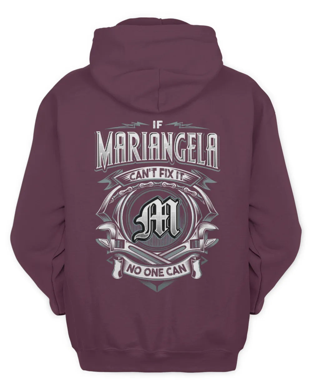 MARIANGELA AP81-K4-626 - Personalized Ahmed Quote Apparel “If Ahmed Can't Fix It, No One Can” - Unisex Hoodie - Maroon
