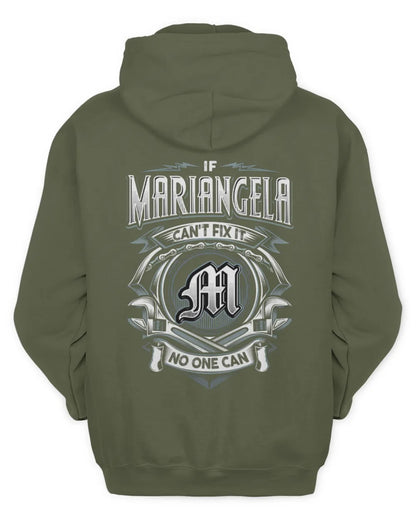 MARIANGELA AP81-K4-626 - Personalized Ahmed Quote Apparel “If Ahmed Can't Fix It, No One Can” - Unisex Hoodie - Military Green
