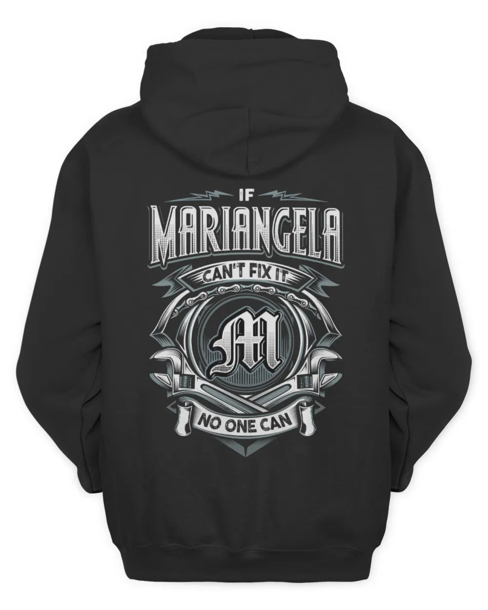 MARIANGELA AP81-K4-626 - Personalized Ahmed Quote Apparel “If Ahmed Can't Fix It, No One Can” - Unisex Hoodie - Black