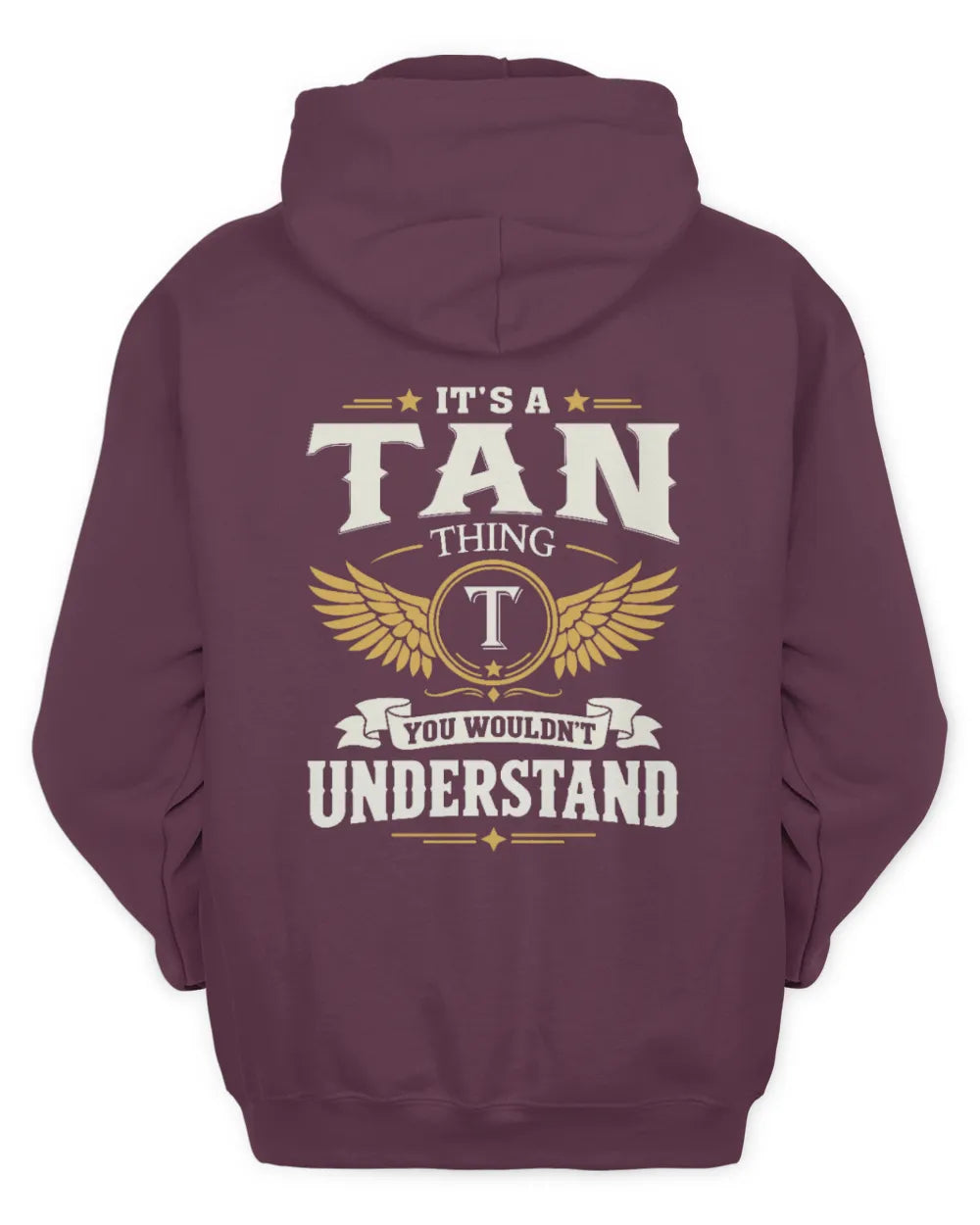 TAN KT06-M008 It’s a [NAME] Thing – You Wouldn’t Understand | Personalized Vintage T-Shirt - Unisex Hoodie - Maroon