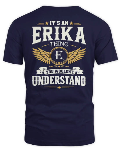 ERIKA KT06-M008 It’s a [NAME] Thing – You Wouldn’t Understand | Personalized Vintage T-Shirt - Unisex Standard T-Shirt - Navy