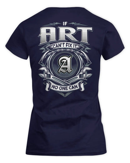 ART AP81-K4-626 - Personalized Ahmed Quote Apparel “If Ahmed Can't Fix It, No One Can” - Women's Standard T-Shirt - Navy