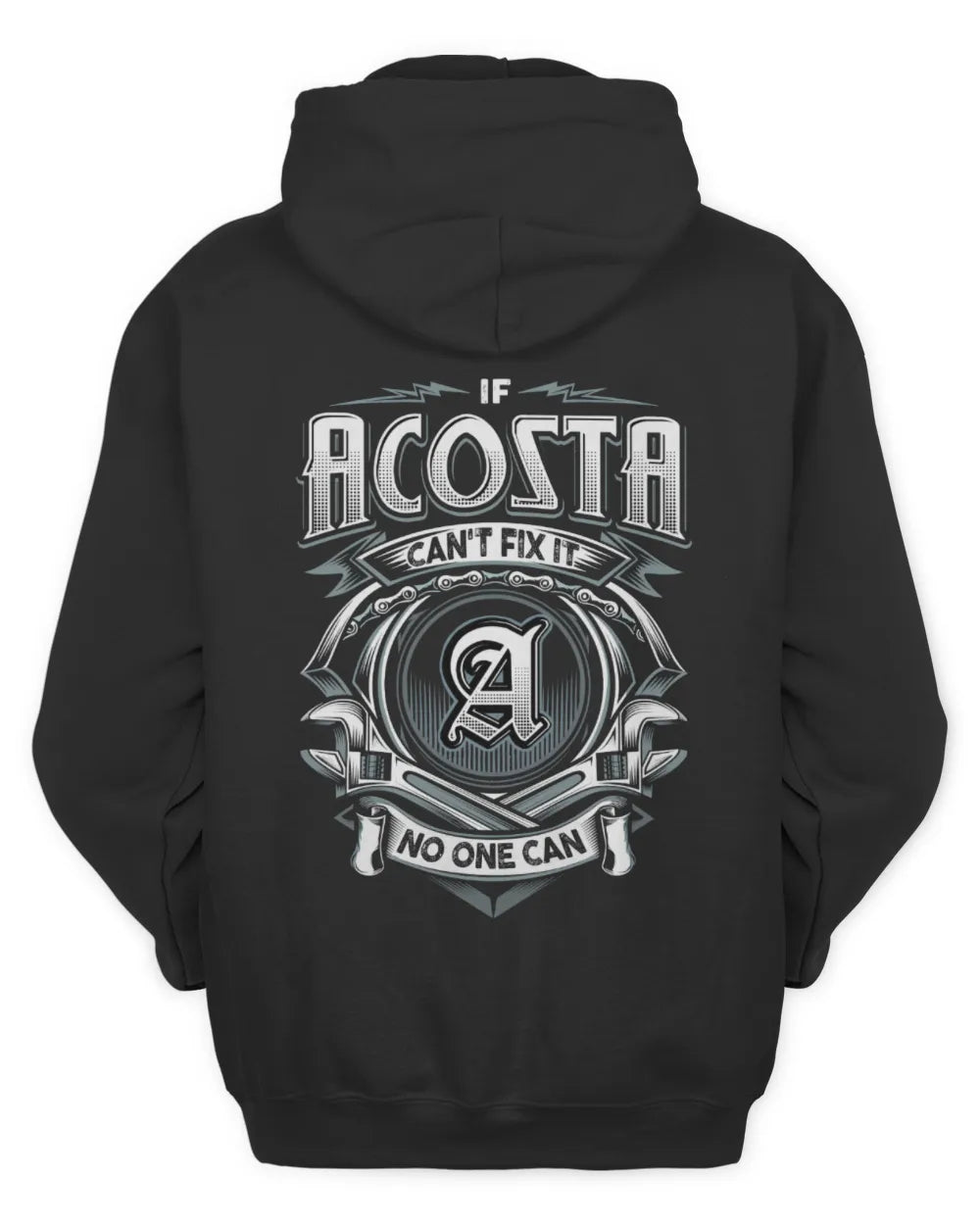 ACOSTA AP81-K4-626 - Personalized Ahmed Quote Apparel “If Ahmed Can't Fix It, No One Can” - Unisex Hoodie - Black