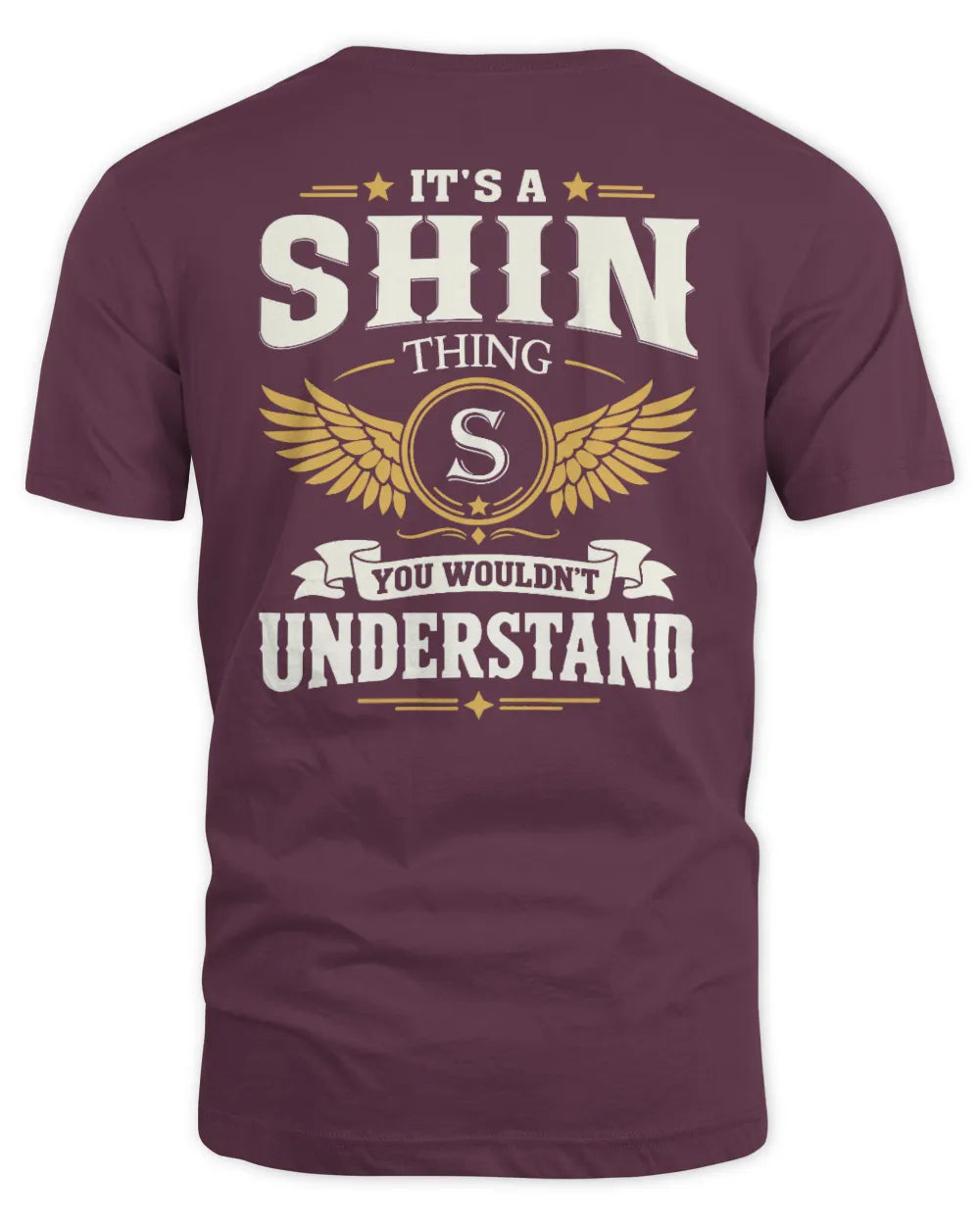 SHIN KT06-M008 It’s a [NAME] Thing – You Wouldn’t Understand | Personalized Vintage T-Shirt - Unisex Standard T-Shirt - Maroon
