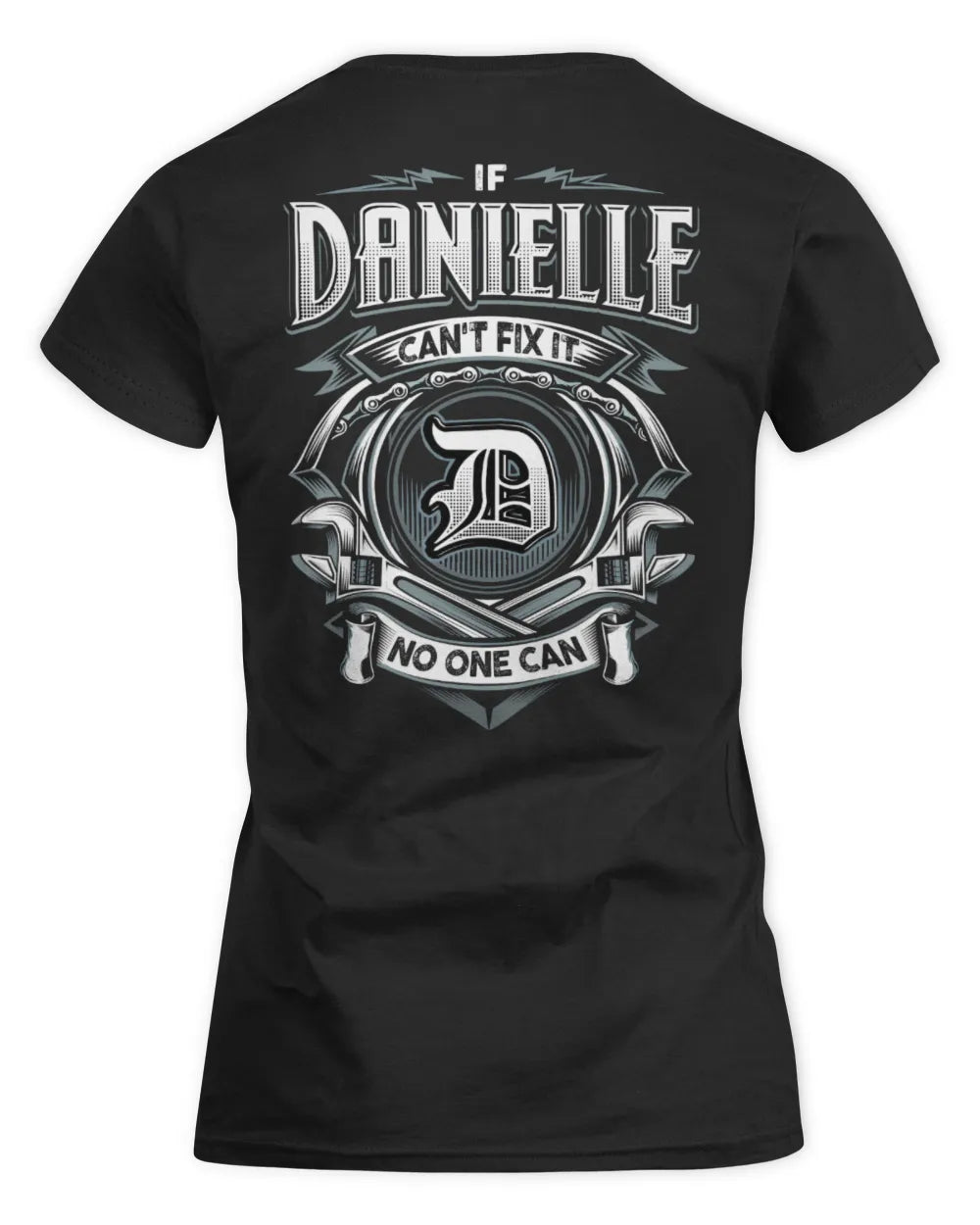 DANIELLE AP81-K4-626 - Personalized Ahmed Quote Apparel “If Ahmed Can't Fix It, No One Can” - Women's Standard T-Shirt - Black