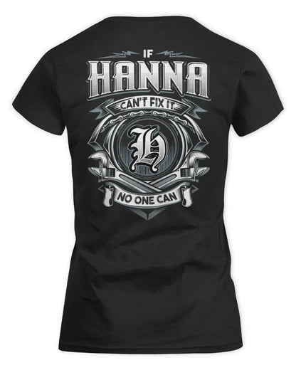 HANNA AP81-K4-626 - Personalized Ahmed Quote Apparel “If Ahmed Can't Fix It, No One Can” - Women's Standard T-Shirt - Black