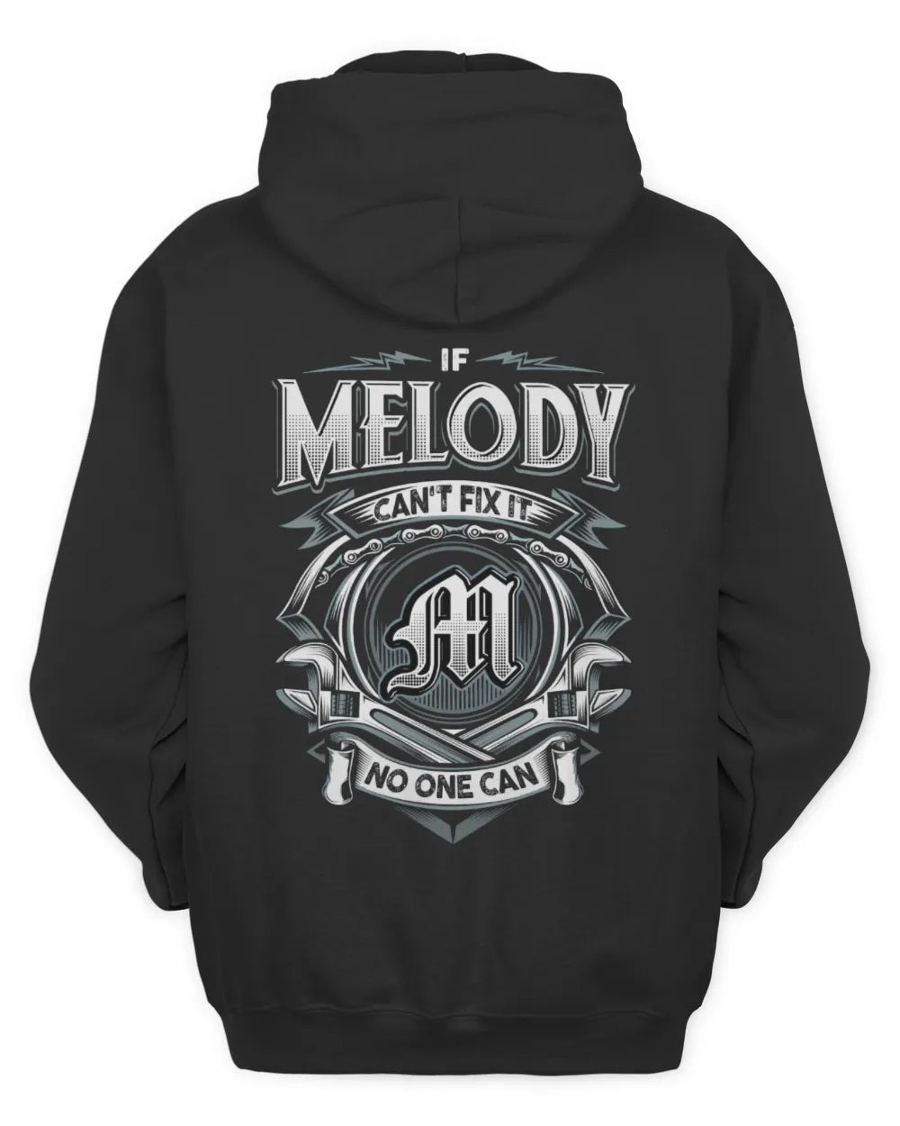 MELODY AP81-K4-626 - Personalized Ahmed Quote Apparel “If Ahmed Can't Fix It, No One Can” - Unisex Hoodie - Black