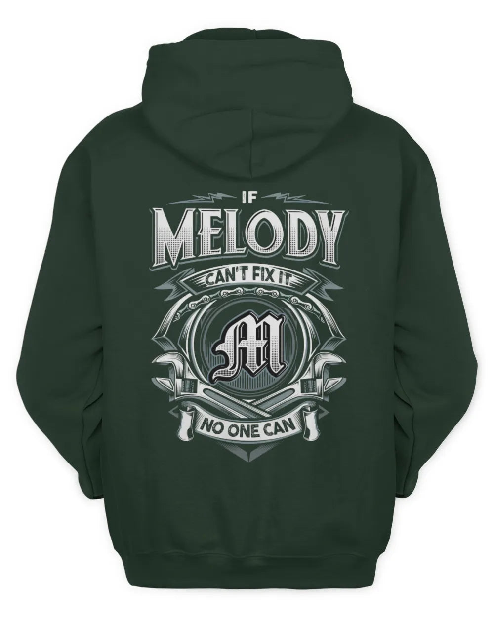 MELODY AP81-K4-626 - Personalized Ahmed Quote Apparel “If Ahmed Can't Fix It, No One Can” - Unisex Hoodie - Forest Green
