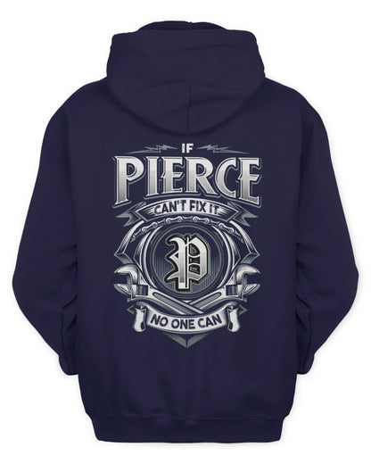 PIERCE AP81-K4-626 - Personalized Ahmed Quote Apparel “If Ahmed Can't Fix It, No One Can” - Unisex Hoodie - Navy