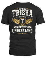 TRISHA KT06-M008 It’s a [NAME] Thing – You Wouldn’t Understand | Personalized Vintage T-Shirt - Unisex Standard T-Shirt - Black