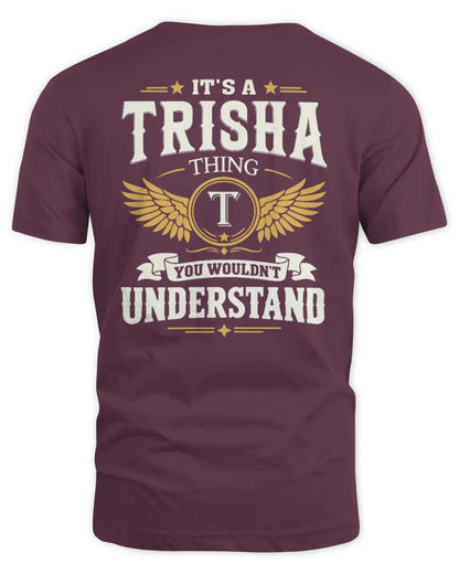 TRISHA KT06-M008 It’s a [NAME] Thing – You Wouldn’t Understand | Personalized Vintage T-Shirt - Unisex Standard T-Shirt - Maroon