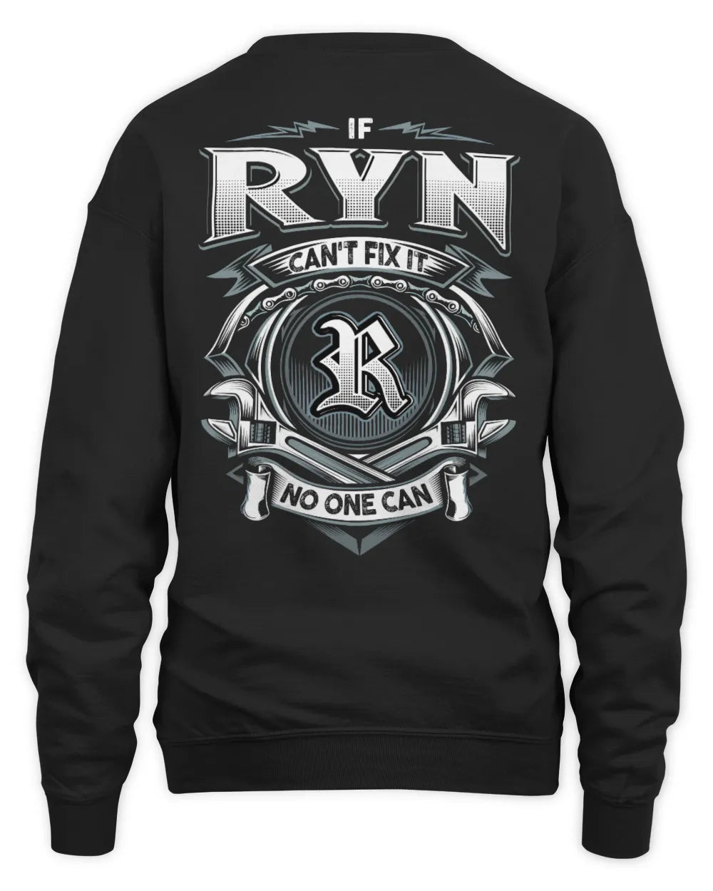 RYN AP81-K4-626 - Personalized Ahmed Quote Apparel “If Ahmed Can't Fix It, No One Can” - Unisex Sweatshirt - Black