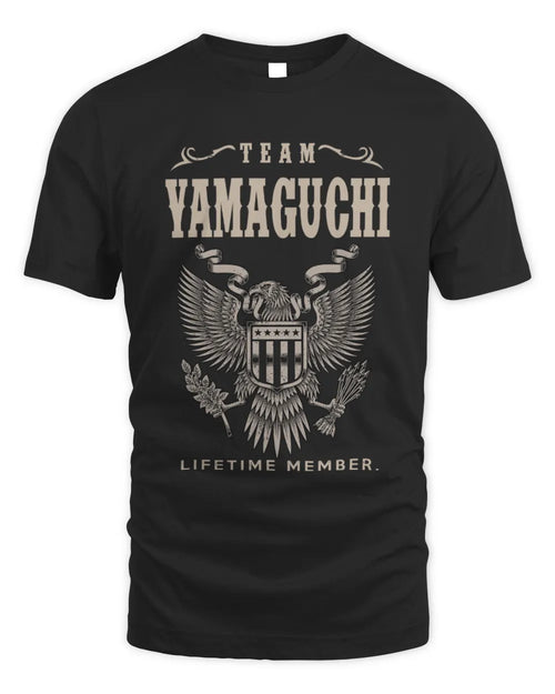 YAMAGUCHI TP06-K82 – Personalized Classic Style Apparel “Team NAME Lifetime Member” - Unisex Standard T-Shirt - Black