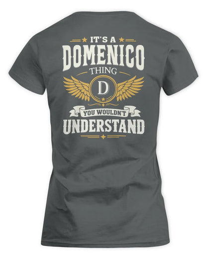 DOMENICO KT06-M008 It’s a [NAME] Thing – You Wouldn’t Understand | Personalized Vintage T-Shirt - Women's Standard T-Shirt - Charcoal
