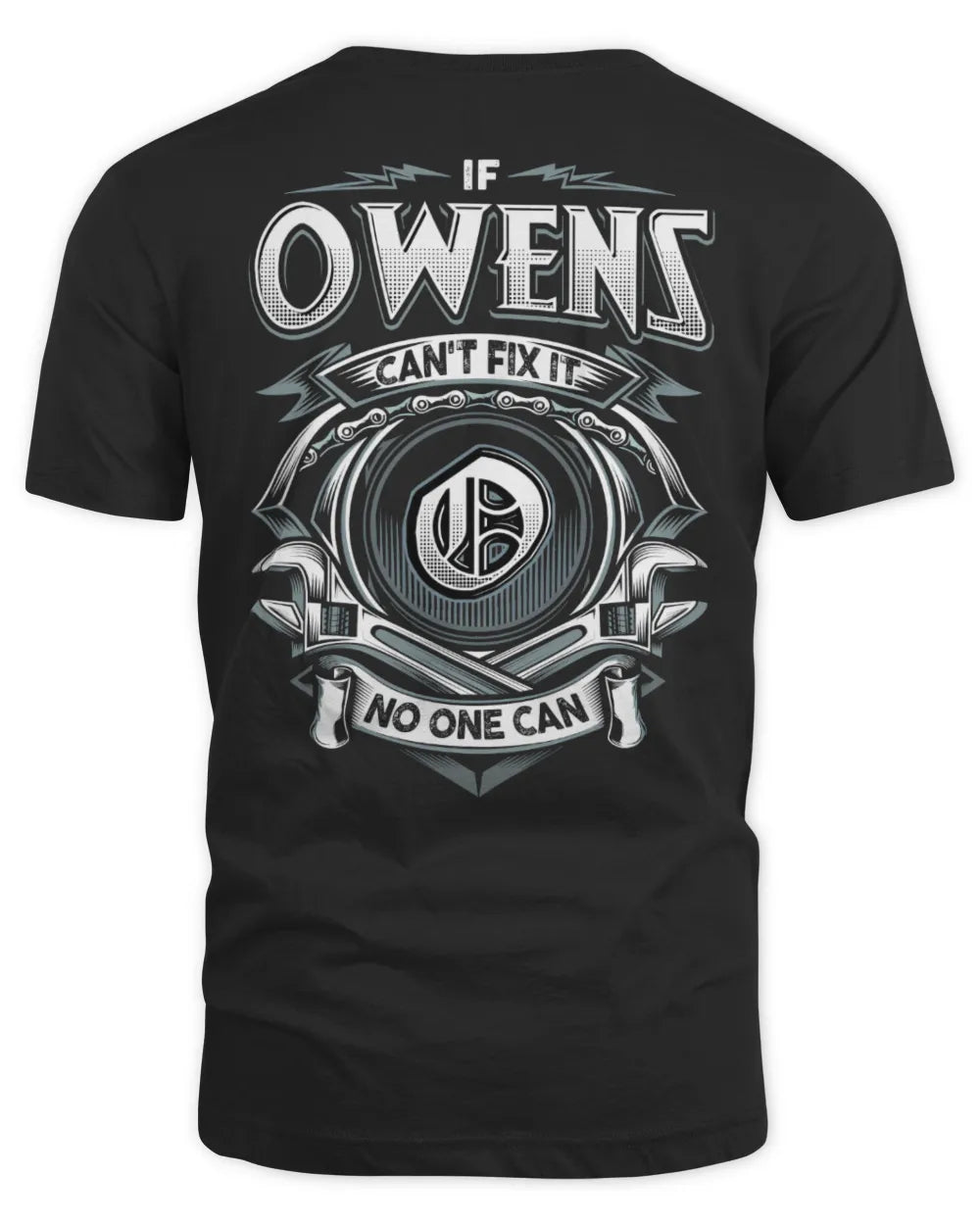 OWENS AP81-K4-626 - Personalized Ahmed Quote Apparel “If Ahmed Can't Fix It, No One Can” - Unisex Standard T-Shirt - Black