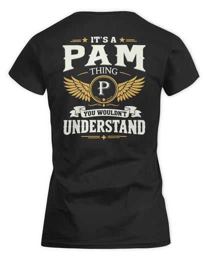 PAM KT06-M008 It’s a [NAME] Thing – You Wouldn’t Understand | Personalized Vintage T-Shirt - Women's Standard T-Shirt - Black