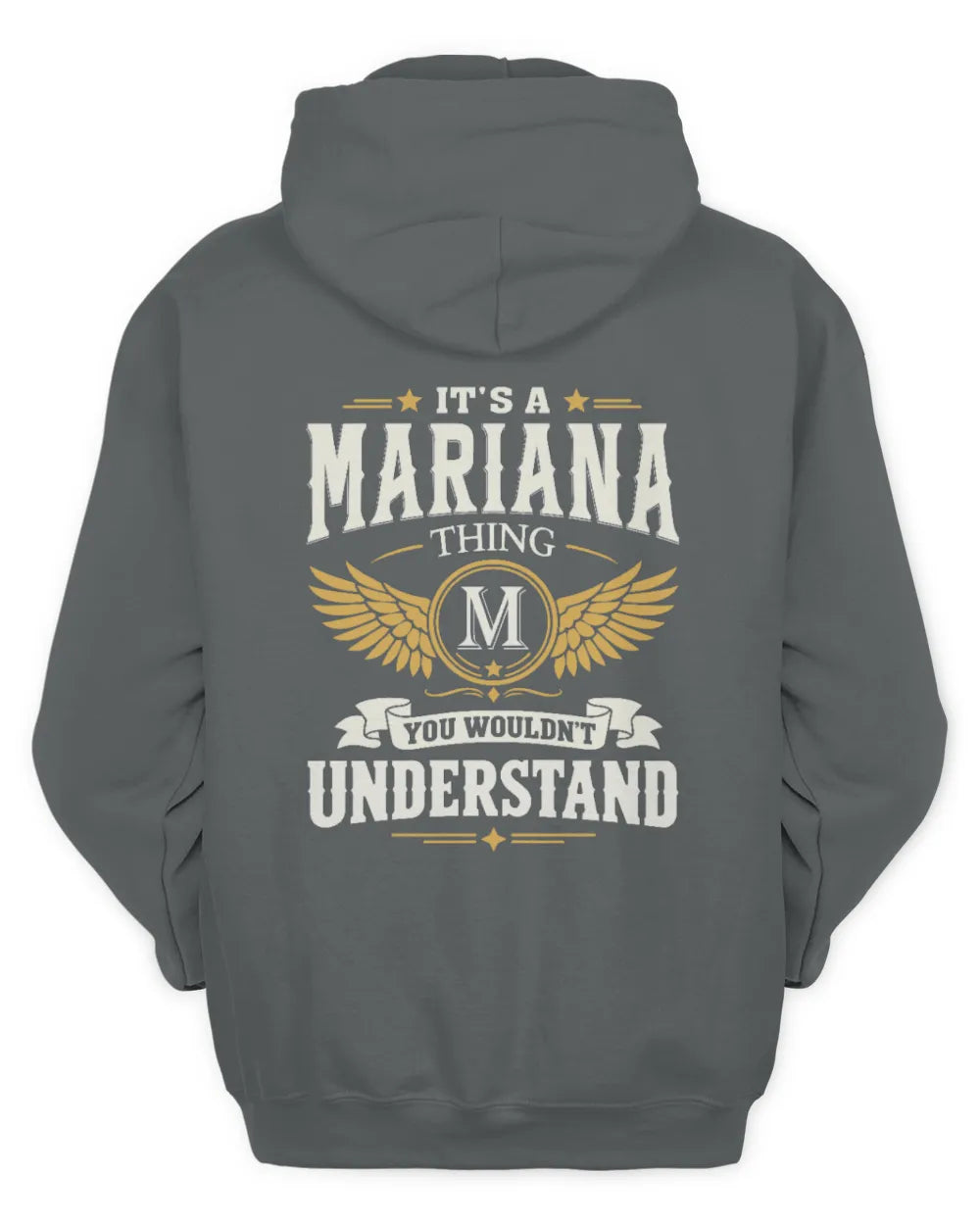 MARIANA KT06-M008 It’s a [NAME] Thing – You Wouldn’t Understand | Personalized Vintage T-Shirt - Unisex Hoodie - Charcoal