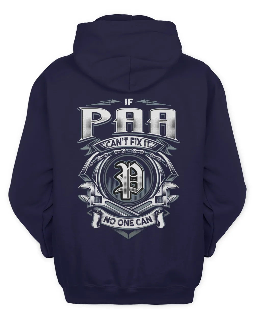 PAA AP81-K4-626 - Personalized Ahmed Quote Apparel “If Ahmed Can't Fix It, No One Can” - Unisex Hoodie - Navy