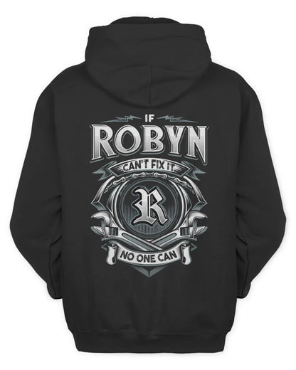 ROBYN AP81-K4-626 - Personalized Ahmed Quote Apparel “If Ahmed Can't Fix It, No One Can” - Unisex Hoodie - Black