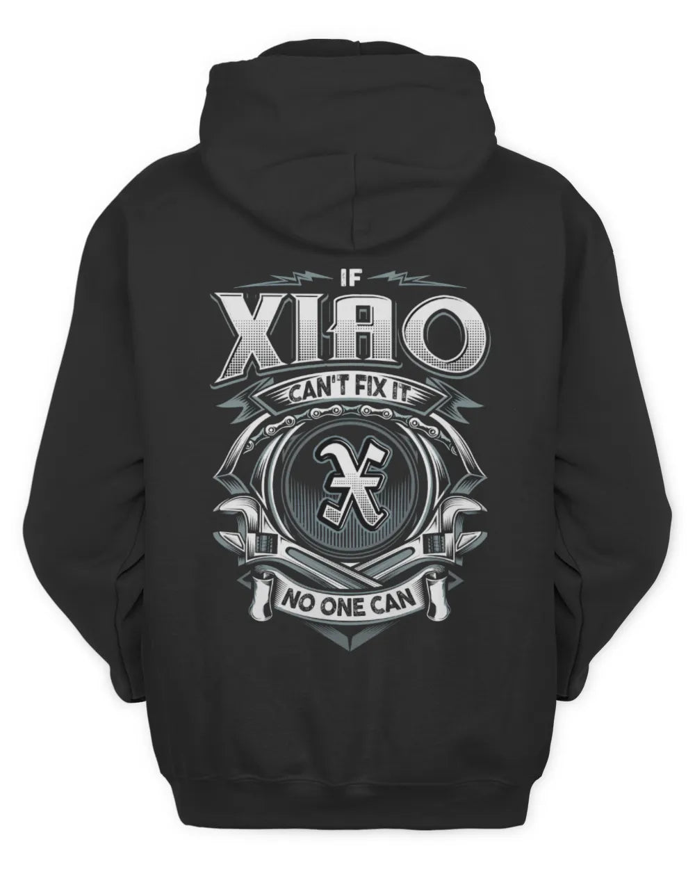 XIAO AP81-K4-626 - Personalized Ahmed Quote Apparel “If Ahmed Can't Fix It, No One Can” - Unisex Hoodie - Black