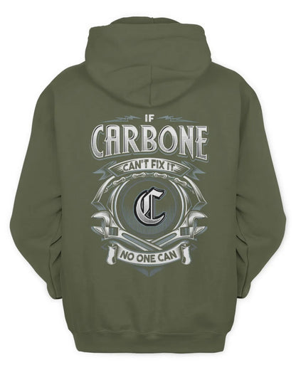 CARBONE AP81-K4-626 - Personalized Ahmed Quote Apparel “If Ahmed Can't Fix It, No One Can” - Unisex Hoodie - Military Green